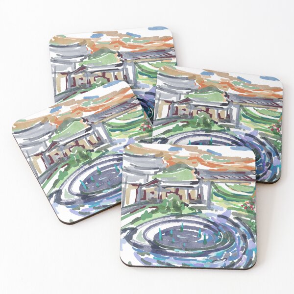 Item preview, The tranquil temple on the mountain  designed and sold by Saladeis-draw.