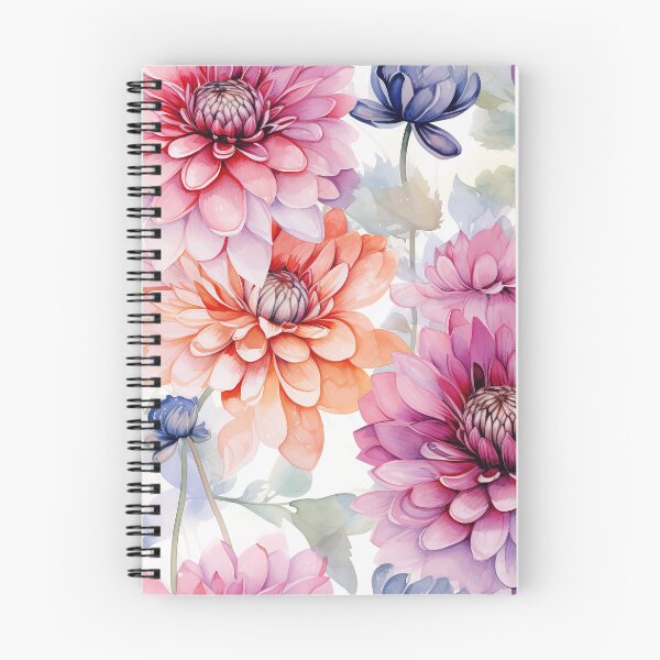 Item preview, Dahlia Tile 01: Velvet Pom-Poms in a Rainbow Garden with Layers of Petals designed and sold by TheBrainArt.