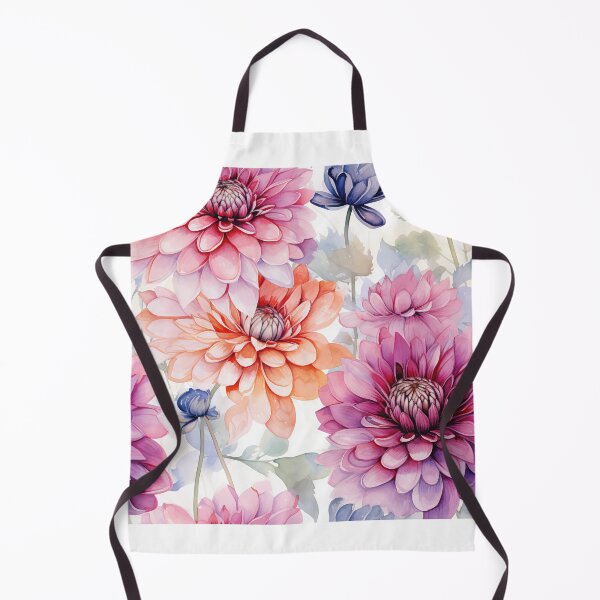 Item preview, Dahlia Tile 01: Velvet Pom-Poms in a Rainbow Garden with Layers of Petals designed and sold by TheBrainArt.
