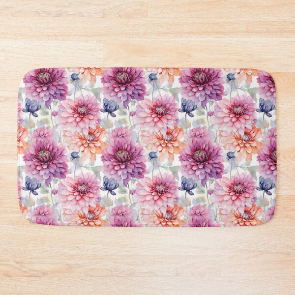 Item preview, Dahlia Tile 01: Velvet Pom-Poms in a Rainbow Garden with Layers of Petals designed and sold by TheBrainArt.