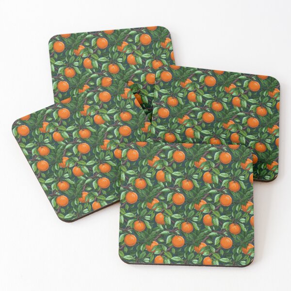 Item preview, Orange fruits illustration pattern designed and sold by DimyStickers.