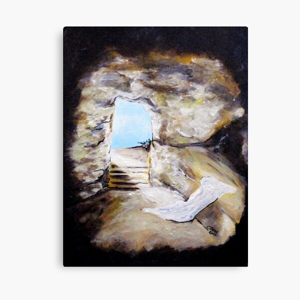 Empty Burial Tomb Canvas Print