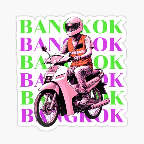 Item preview, Taxi bike in Bangkok,Pop Art Style designed and sold by 1SINGHA.
