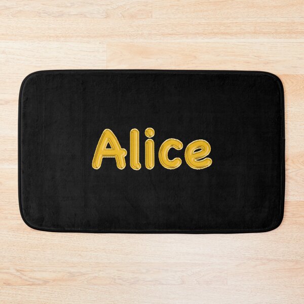 Item preview, Golden Balloon Alice Name Label (Black) designed and sold by NormadWorld.