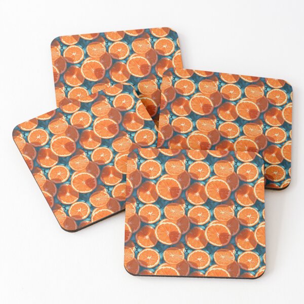 Item preview, Orange fruits illustration pattern designed and sold by DimyStickers.
