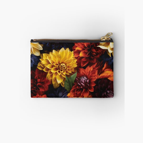 Item preview, Dahlia Tile 02: Velvet Pom-Poms in a Rainbow Garden with Layers of Petals designed and sold by TheBrainArt.