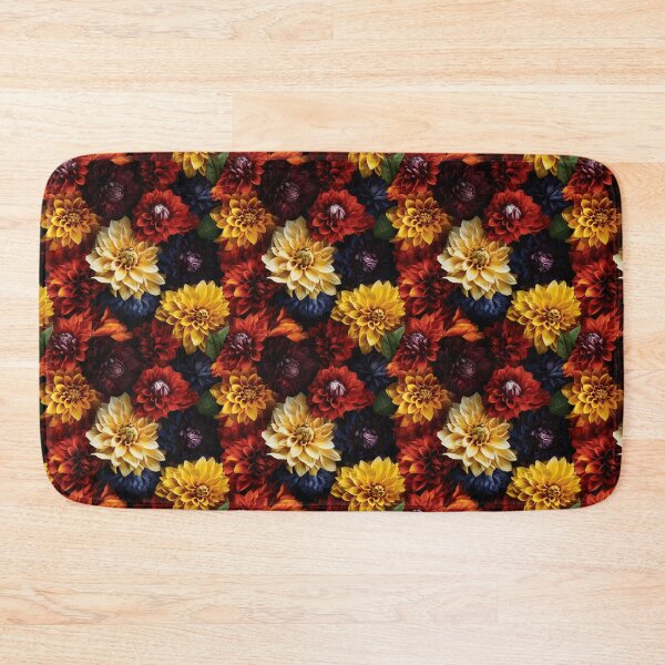 Item preview, Dahlia Tile 02: Velvet Pom-Poms in a Rainbow Garden with Layers of Petals designed and sold by TheBrainArt.