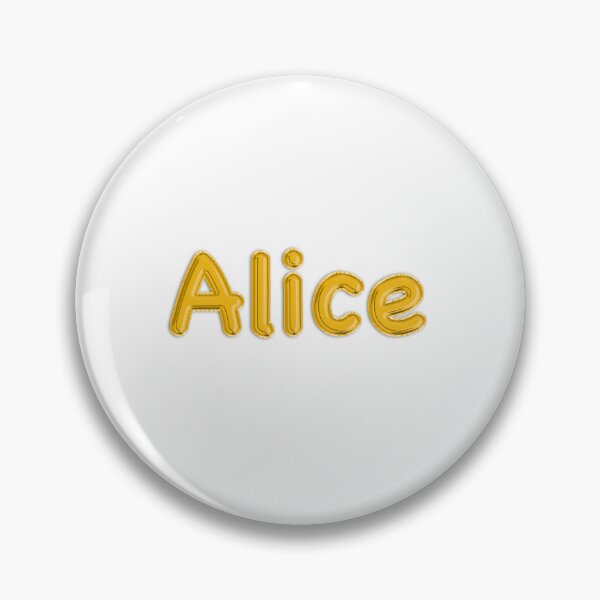 Item preview, Golden Balloon Alice Name Label designed and sold by NormadWorld.