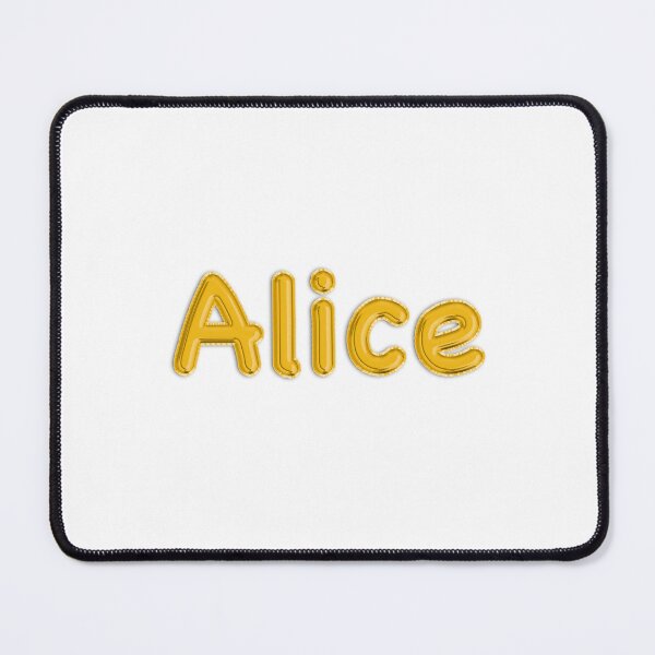 Item preview, Golden Balloon Alice Name Label designed and sold by NormadWorld.