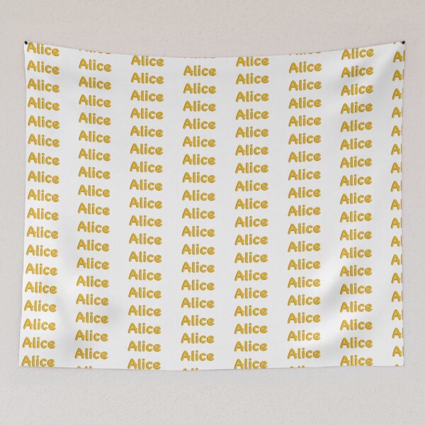 Item preview, Golden Balloon Alice Name Label designed and sold by NormadWorld.
