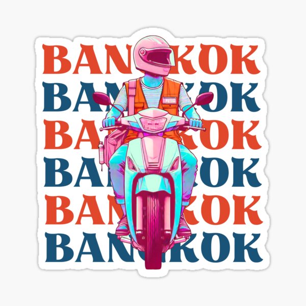 Item preview, Taxi bike in Bangkok,Pop Art Style designed and sold by 1SINGHA.