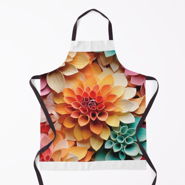Item preview, Dahlia Tile 03: Velvet Pom-Poms in a Rainbow Garden with Layers of Petals designed and sold by TheBrainArt.