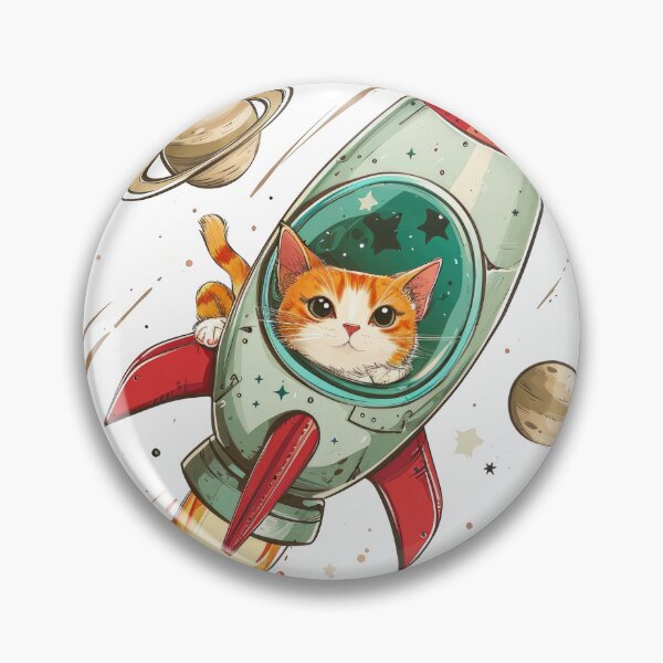 Artikelvorschau, Whisker Wayfarer: Die kosmische Raketenfahrt einer Katze entworfen und verkauft von Sventek.