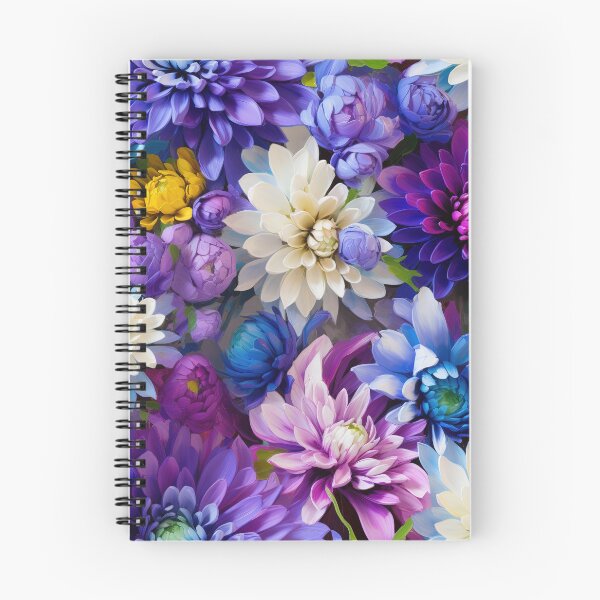 Item preview, Dahlia Tile 05: Velvet Pom-Poms in a Rainbow Garden with Layers of Petals designed and sold by TheBrainArt.