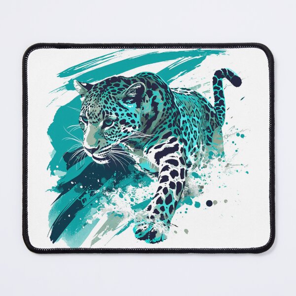 Item preview, Emerald Watercolor Leopard designed and sold by CleverboyDsgns.