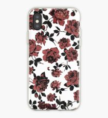 Distressed Vintage Red Roses iPhone Case