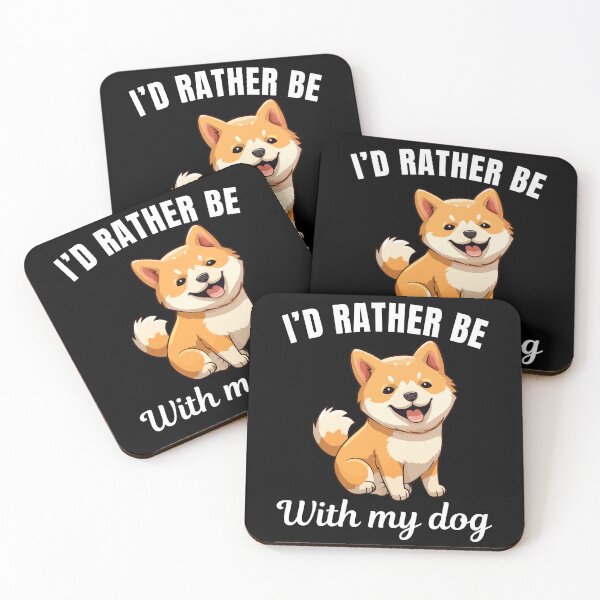 Item preview, I'd rather be with my dog, funny Shiba Inu breed owners or lovers saying  designed and sold by NBSStore.