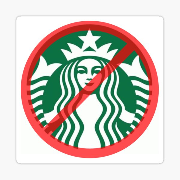 Starbucks Anti-Surcharge Sticker Sheet