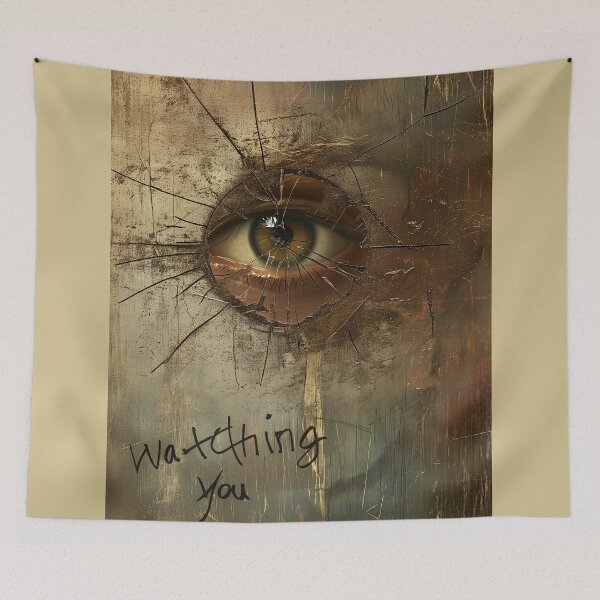 Item preview, Watching You - Mysterious Eye Through Broken Wall designed and sold by Juuskus.