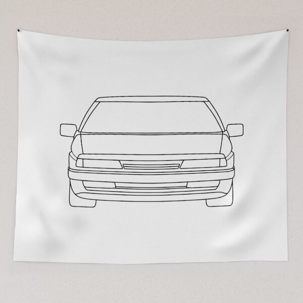 Item preview, Citroen XM 1989-2000 black lined art designed and sold by EdimDesign.