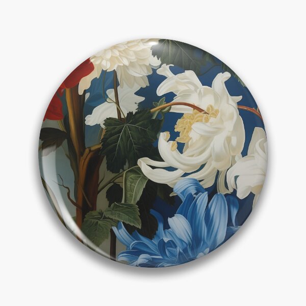 Item preview, Dahlia Tile 08: Velvet Pom-Poms in a Rainbow Garden with Layers of Petals designed and sold by TheBrainArt.
