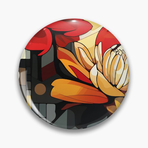 Item preview, Dahlia Tile 09: Velvet Pom-Poms in a Rainbow Garden with Layers of Petals designed and sold by TheBrainArt.