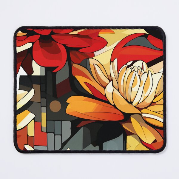 Item preview, Dahlia Tile 09: Velvet Pom-Poms in a Rainbow Garden with Layers of Petals designed and sold by TheBrainArt.