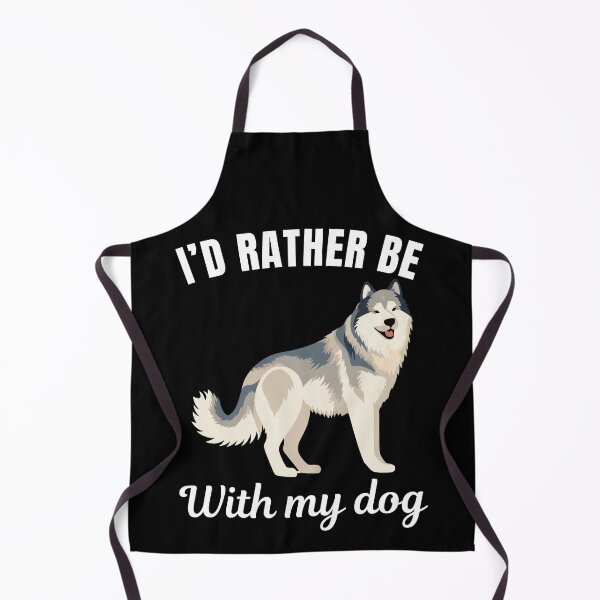 Item preview, I'd rather be with my dog, funny alaskan malamute breed owners or lovers saying designed and sold by NBSStore.