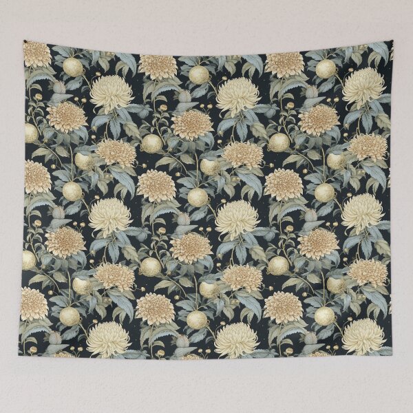 Item preview, Dahlia Tile 10: Velvet Pom-Poms in a Rainbow Garden with Layers of Petals designed and sold by TheBrainArt.