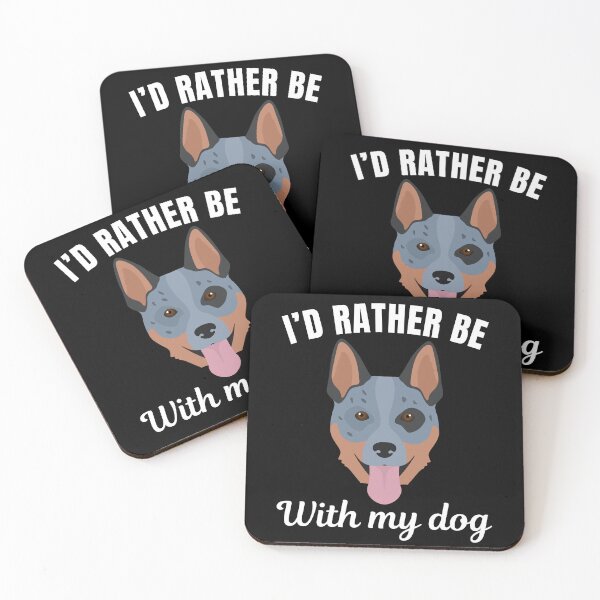 Item preview, I'd rather be with my dog, funny Australian Cattle Dog breed owners or lovers saying  designed and sold by NBSStore.