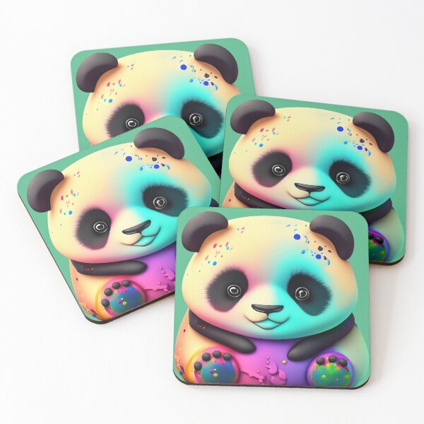 Item preview, Panda with colorful designed and sold by Firas Aljazzar.