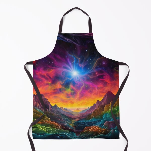Item preview, Fantasy Landscape Art - Enchanted Cosmic Oasis designed and sold by Fantasy Masterpiece.