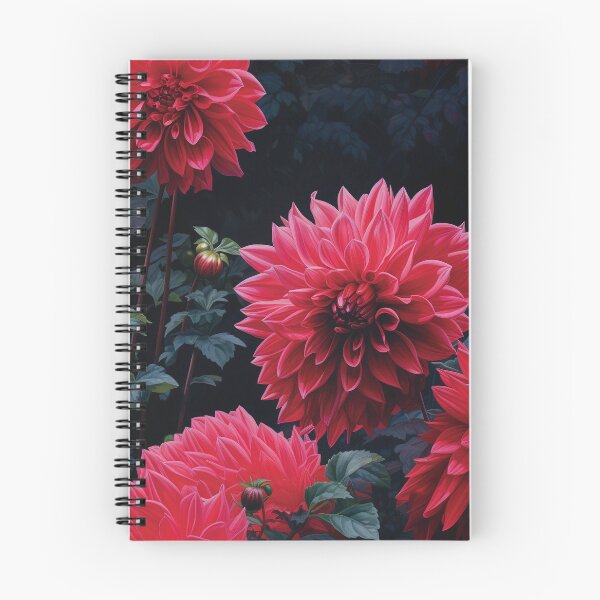 Item preview, Dahlia Tile 12: Velvet Pom-Poms in a Rainbow Garden with Layers of Petals designed and sold by TheBrainArt.