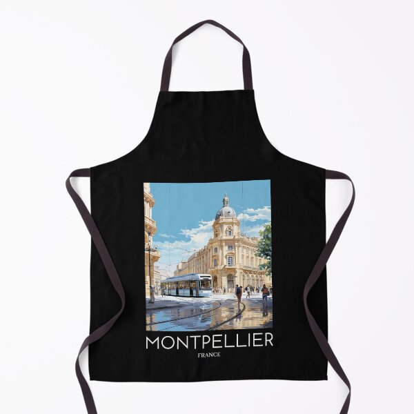 Item preview, A Pop Art Travel Print of Montpellier - France designed and sold by StudioRedKoala.