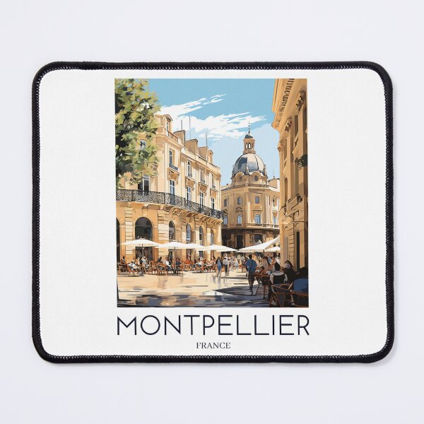 Item preview, A Pop Art Travel Print of Montpellier - France designed and sold by StudioRedKoala.