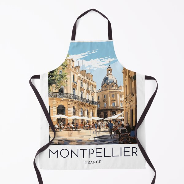 Item preview, A Pop Art Travel Print of Montpellier - France designed and sold by StudioRedKoala.