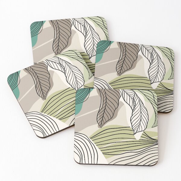 Item preview, Modern Leaves Pattern designed and sold by PerfectlyWorlds.