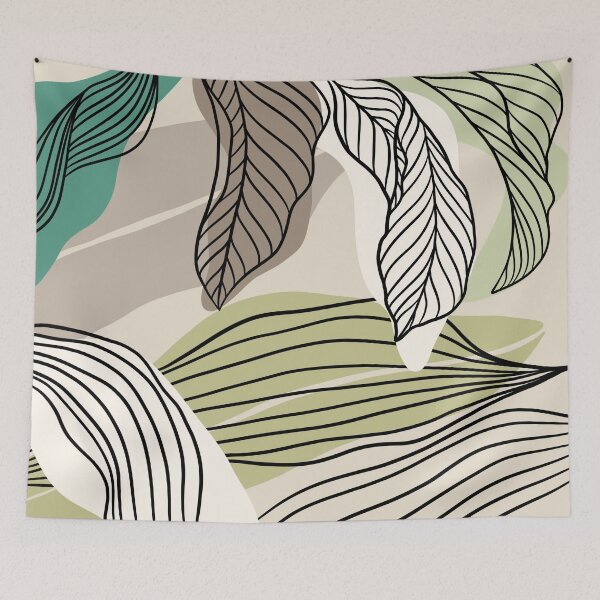 Item preview, Modern Leaves Pattern designed and sold by PerfectlyWorlds.