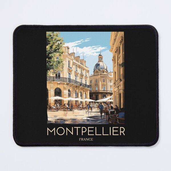 Item preview, A Pop Art Travel Print of Montpellier - France designed and sold by StudioRedKoala.