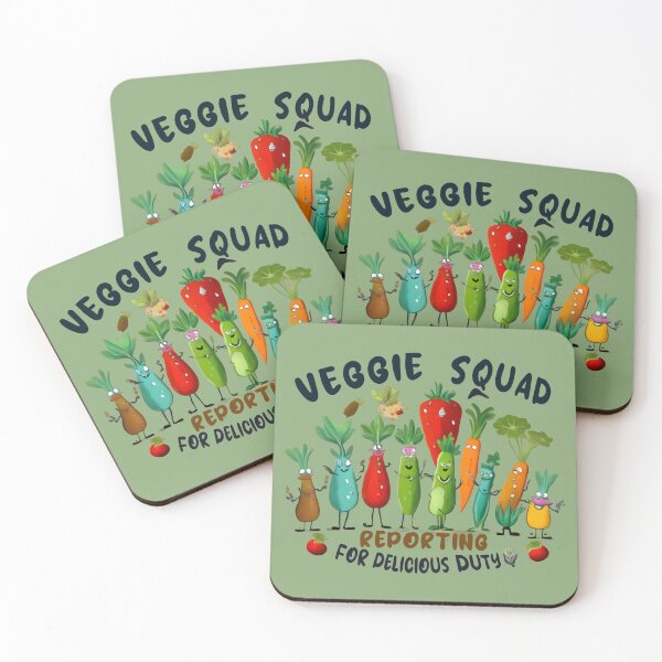 Item preview, Veggie squad reporting for delicious duty. designed and sold by @ndrys.