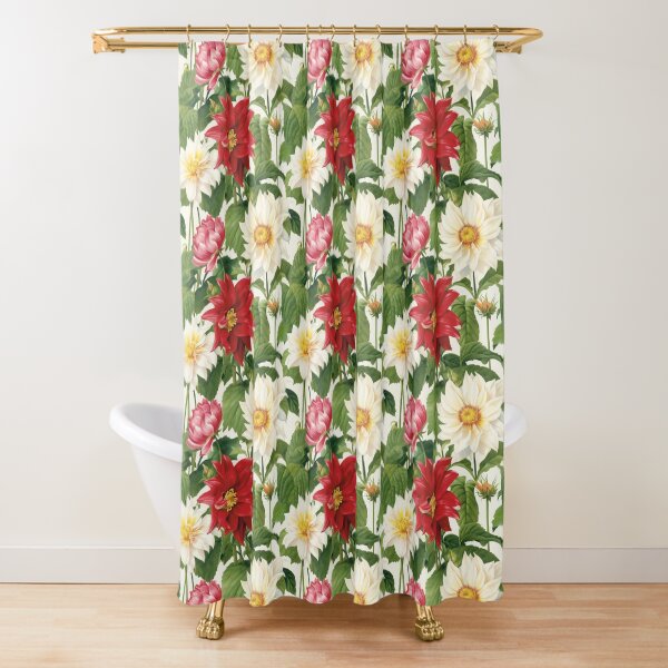 Item preview, Dahlia Tile 13: Velvet Pom-Poms in a Rainbow Garden with Layers of Petals designed and sold by TheBrainArt.