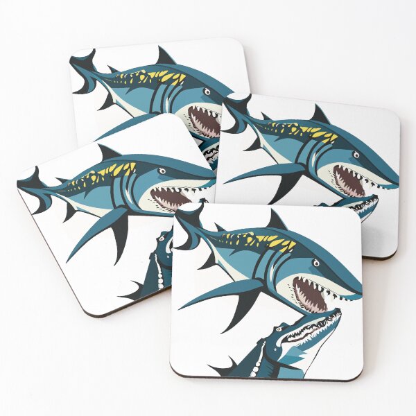 Item preview, Shark vs crocodile designed and sold by shufflik.