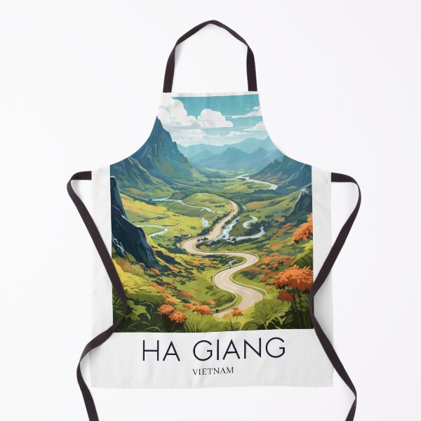 Item preview, A Pop Art Travel Print of Ha Giang - Vietnam  designed and sold by StudioRedKoala.