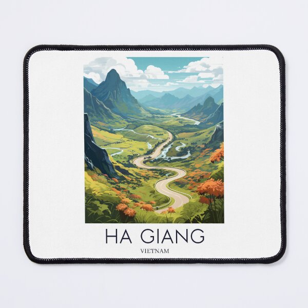 Item preview, A Pop Art Travel Print of Ha Giang - Vietnam  designed and sold by StudioRedKoala.