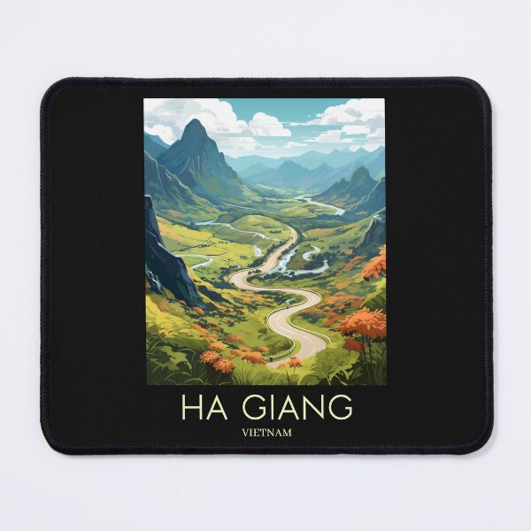 Item preview, A Pop Art Travel Print of Ha Giang - Vietnam  designed and sold by StudioRedKoala.
