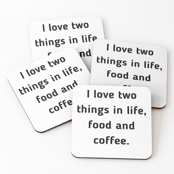 Item preview, I love two things in life food and coffee designed and sold by Amidesigns24.