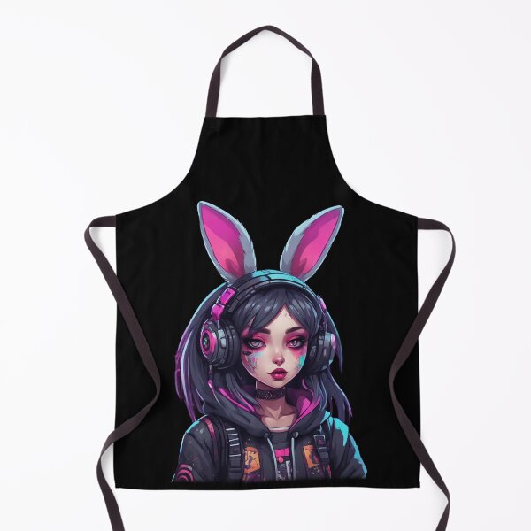 Item preview, Cyberpunk Bunny Girl, Rabbit Ears, Kawaii Cute designed and sold by Burn-Ego.