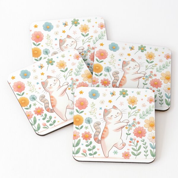 Item preview, Cat and Flower in Spring designed and sold by StardustShinnie.