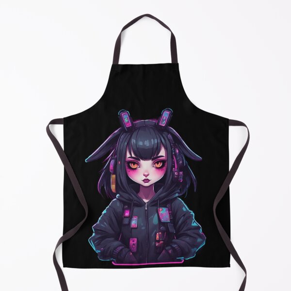 Item preview, Cyberpunk Bunny, Goth Girl, Rabbit Ears, Kawaii designed and sold by Burn-Ego.