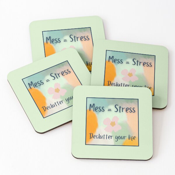 Item preview, Mess Equals Stress. Declutter Your Life designed and sold by Rebel-Design.